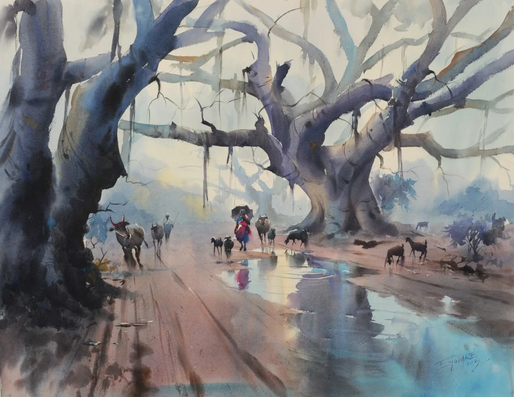 Banyan Tree After Rain - Ejoumale Djeramin